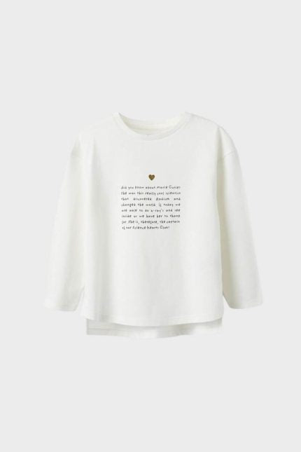 Zippy-Kids μπλούζα ‘MARIE CURIE’ λευκό