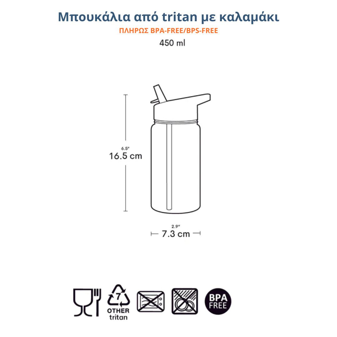 A little lovely company: Παιδικό Παγούρι από Tritan 450ml- Ice-cream DBICPI65