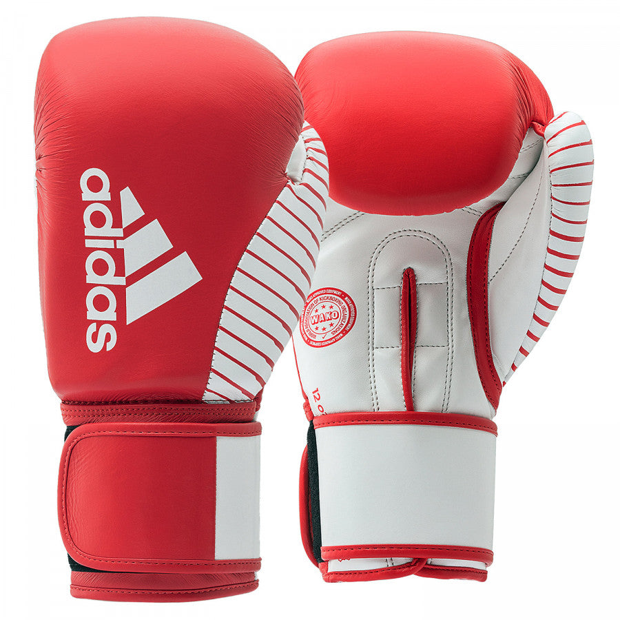 Πυγμαχικά Γάντια adidas WAKO Kickboxing Κόκκινο/Άσπρο