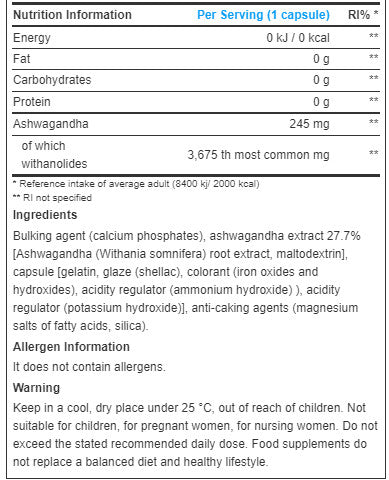 BioTechUSA Ashwagandha (60 caps)