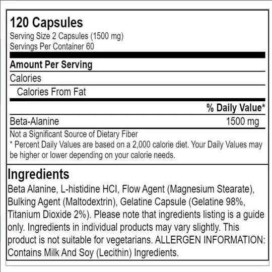 Applied Beta-Alanine 1500mg - 120Τabs