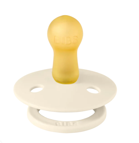 BibsxLiberty σετ πιπίλες 2τμχ–bobo latex ivory mix–στρόγγυλη No1 11020101