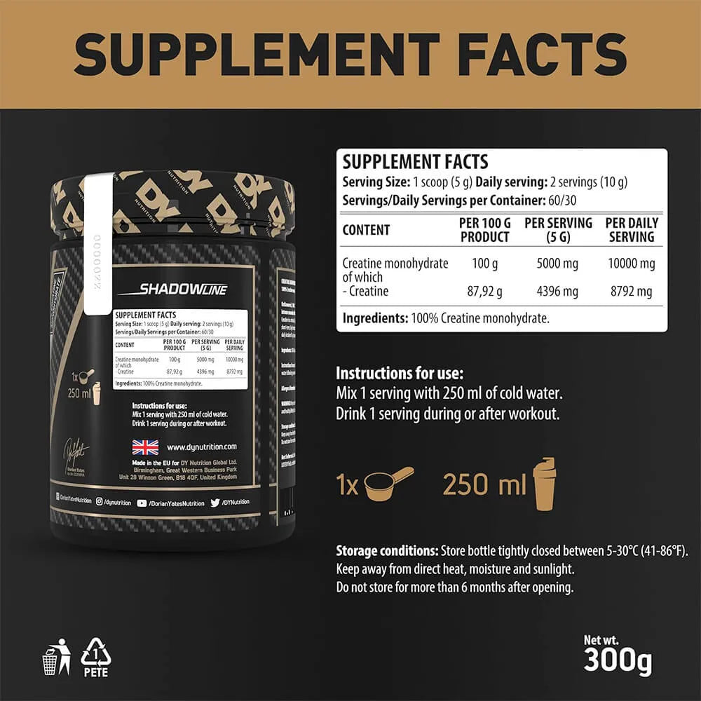 Creatine Monohydrate - 300G - Unflavored