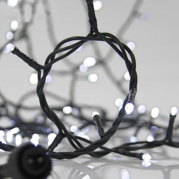 700 Led Σειρά 3mm, 31V, Επέκταση έως 2 με Μετασχηματιστή, Προέκταση Παροχής 300cm, Πράσινο Καλώδιο, Λευκό LED, ανα 5εκ. ΙΡ44