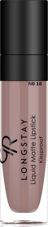 Golden Rose Longstay Liquid Matte Lipstick Kissproof - Lip Gloss 10 Golden Rose
