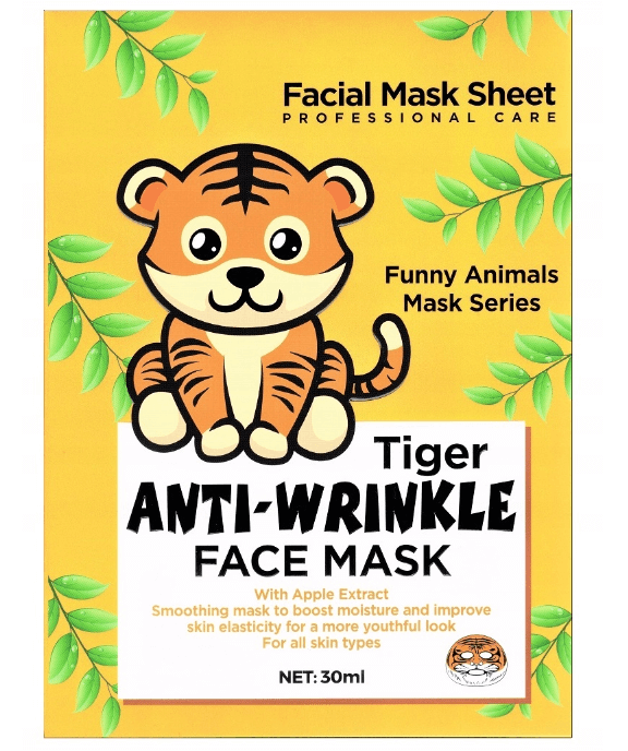 Anti-wrinkle Face Mask Tiger