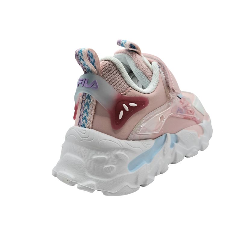 Fila MEMORY MUSHA 2 V 3YF53006-900 Αθλητικό για κορίτσι σε συνθετικό δέρμα Λευκό-Ροζ