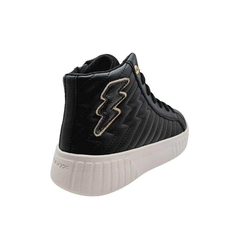 Geox J MIKIROSHI C J56DVE 000BC C9999 Α Μποτάκι για κορίτσι δερμάτινο Μαύρο