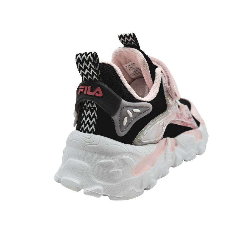 Fila MEMORY MUSHA 2 V 3YF53006-090 Αθλητικό για κορίτσι σε συνθετικό δέρμα Μαύρο/ροζ/λευκό
