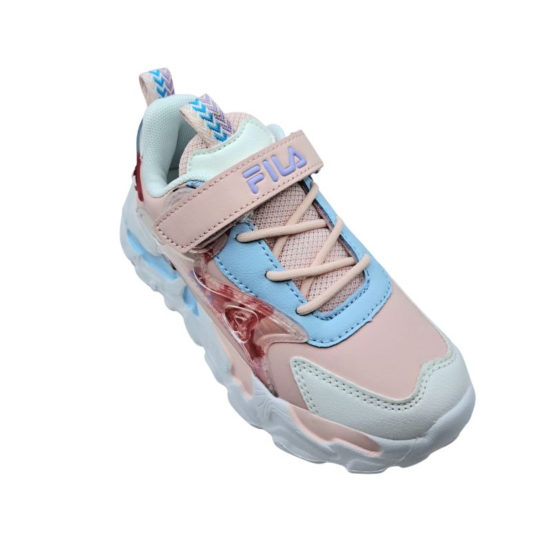 Fila MEMORY MUSHA 2 V 3YF53006-900 Αθλητικό για κορίτσι σε συνθετικό δέρμα Λευκό-Ροζ