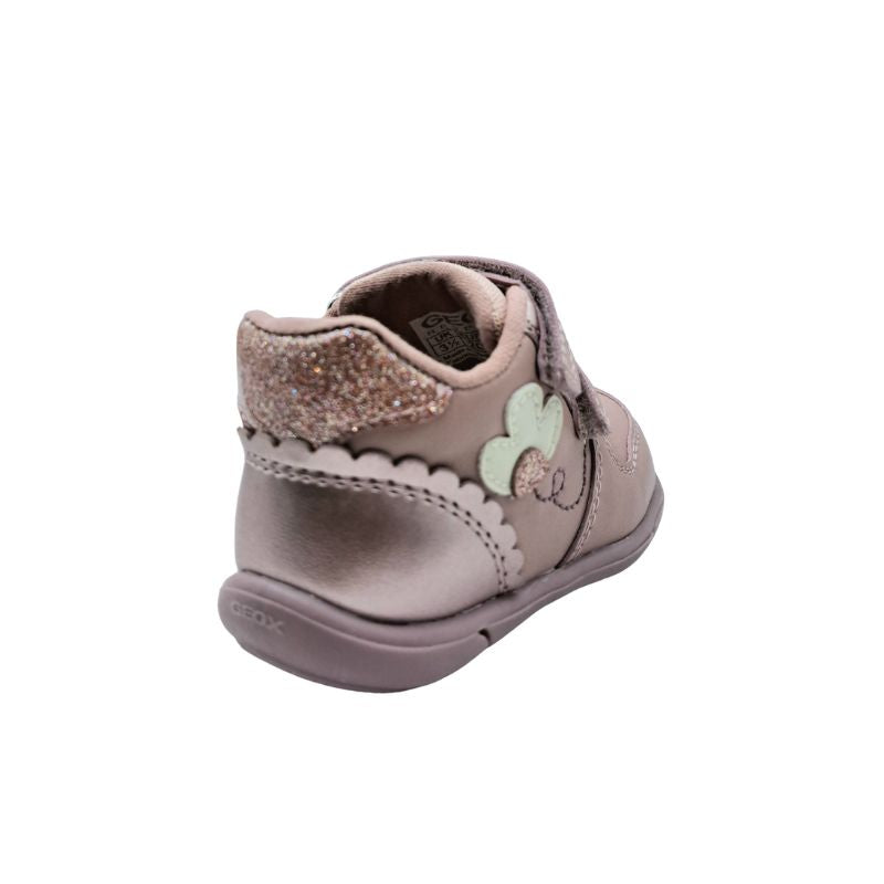Geox B ZAPITO A B566DC 054AJ C8014 Sneaker για κορίτσι δερμάτινο Nude-Ροζ