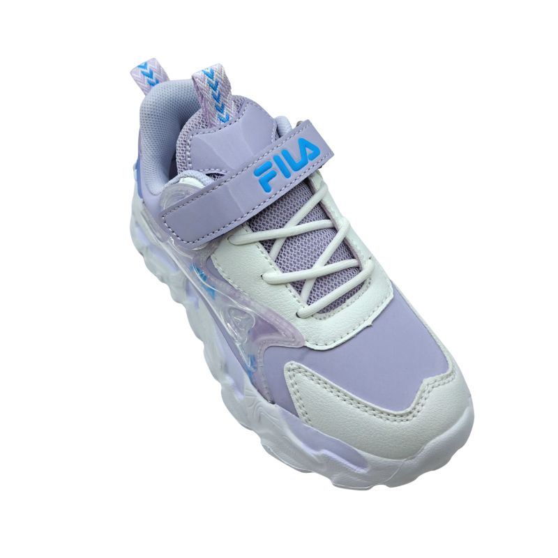 Fila MEMORY MUSHA 2 V 3YF53006-800 Αθλητικό για κορίτσι σε συνθετικό δέρμα Λευκό-Λιλά