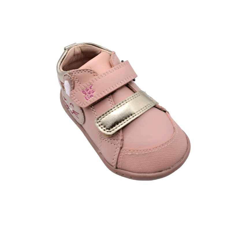 Garvalin Petalo 251303-A193 Sneaker για κορίτσι δερμάτινο Χρυσό-Ροζ