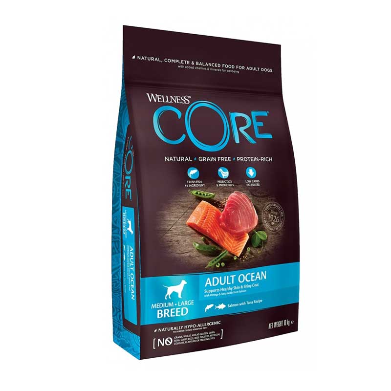 CORE DOG ADULT OCEAN SALMON & TUNA 10KG +2KG