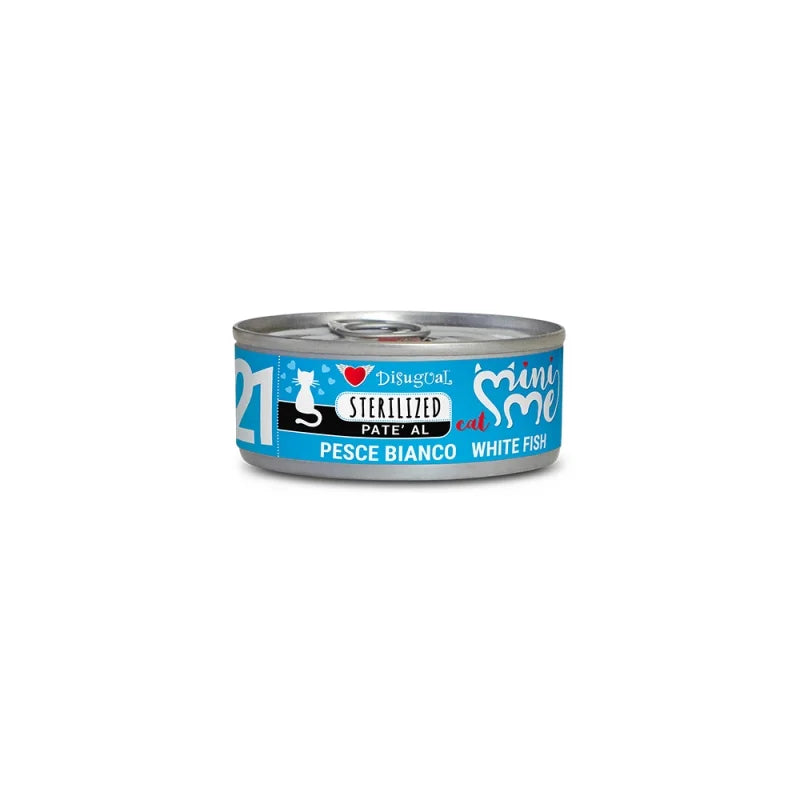 DISUGUAL MINI ME CAT ΚΟΝΣΕΡΒΑ ΓΑΤΑΣ STERILIZED PATE ΛΕΥΚΑ ΨΑΡΙΑ 85GR