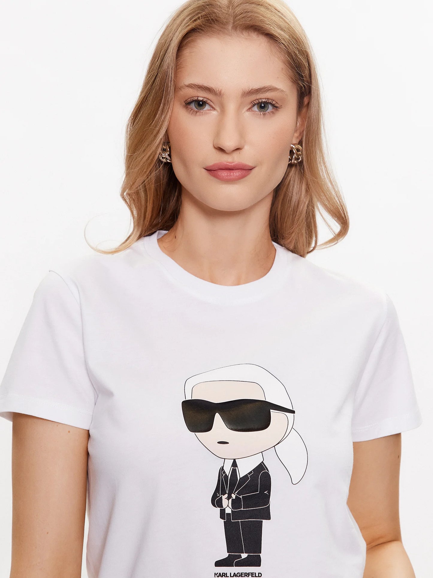 Karl Lagerfeld Γυναικείο T-shirt Λευκό