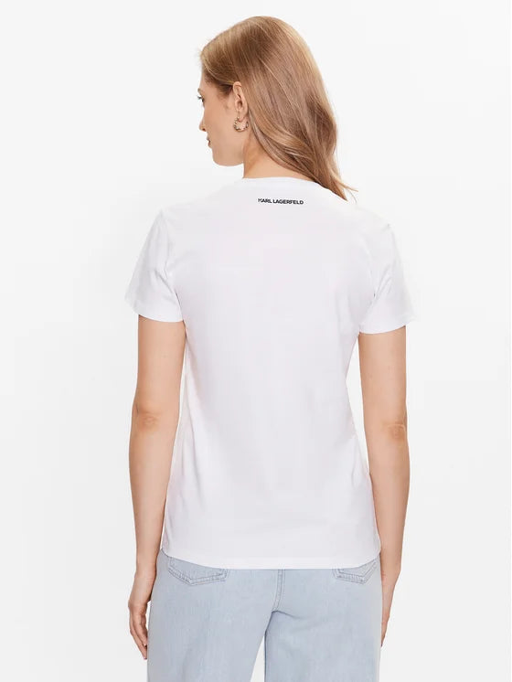 Karl Lagerfeld Γυναικείο T-shirt Λευκό