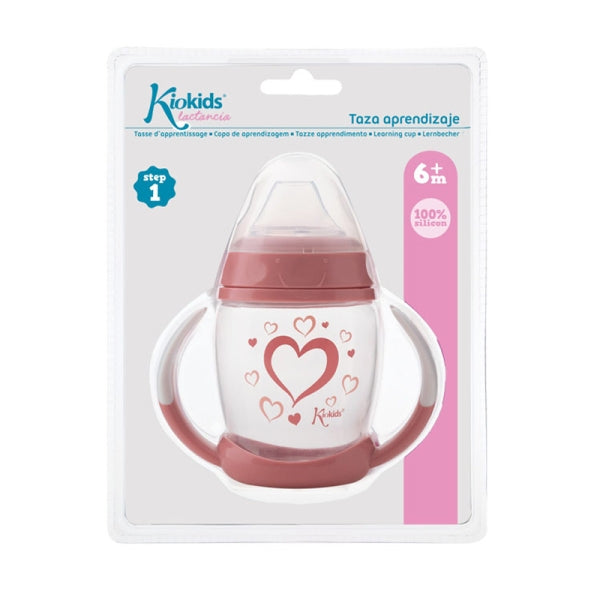 Kiokids Ποτηράκι Εκπαιδευτικό 270ML Heart 1ο Βήμα 6+Μ 2913