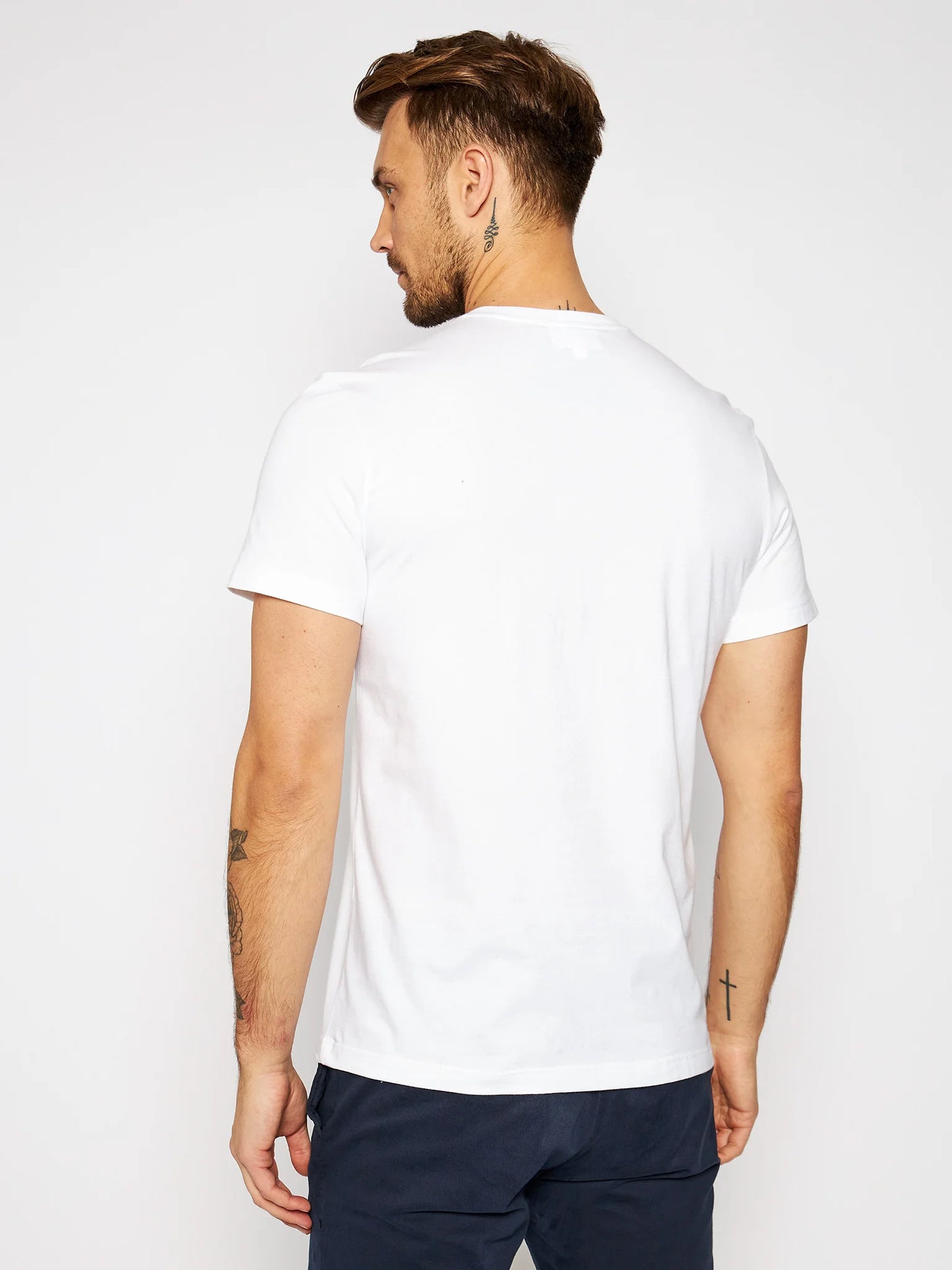 Lacoste Crew Neck Ανδρικό T-shirt white