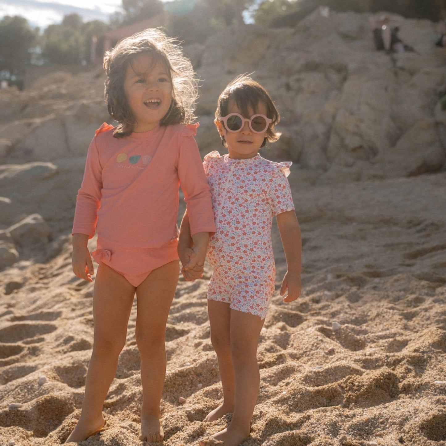 LITTLE DUTCH. Μπλουζάκι μακρυμάνικο με προστασία UV Ocean Treasures Rouge - Νο 86/92