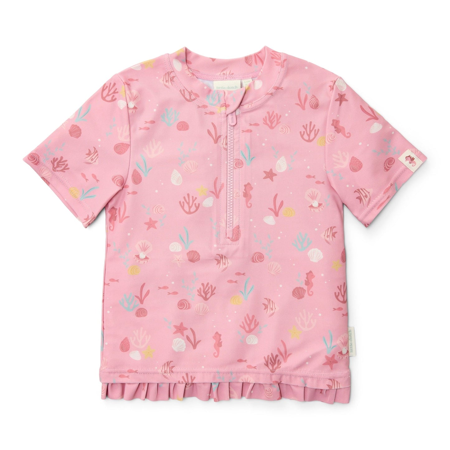 LITTLE DUTCH. Μπλουζάκι κοντομάνικο με προστασία UV Ocean Treasures Multi-colour - Νο 86/92