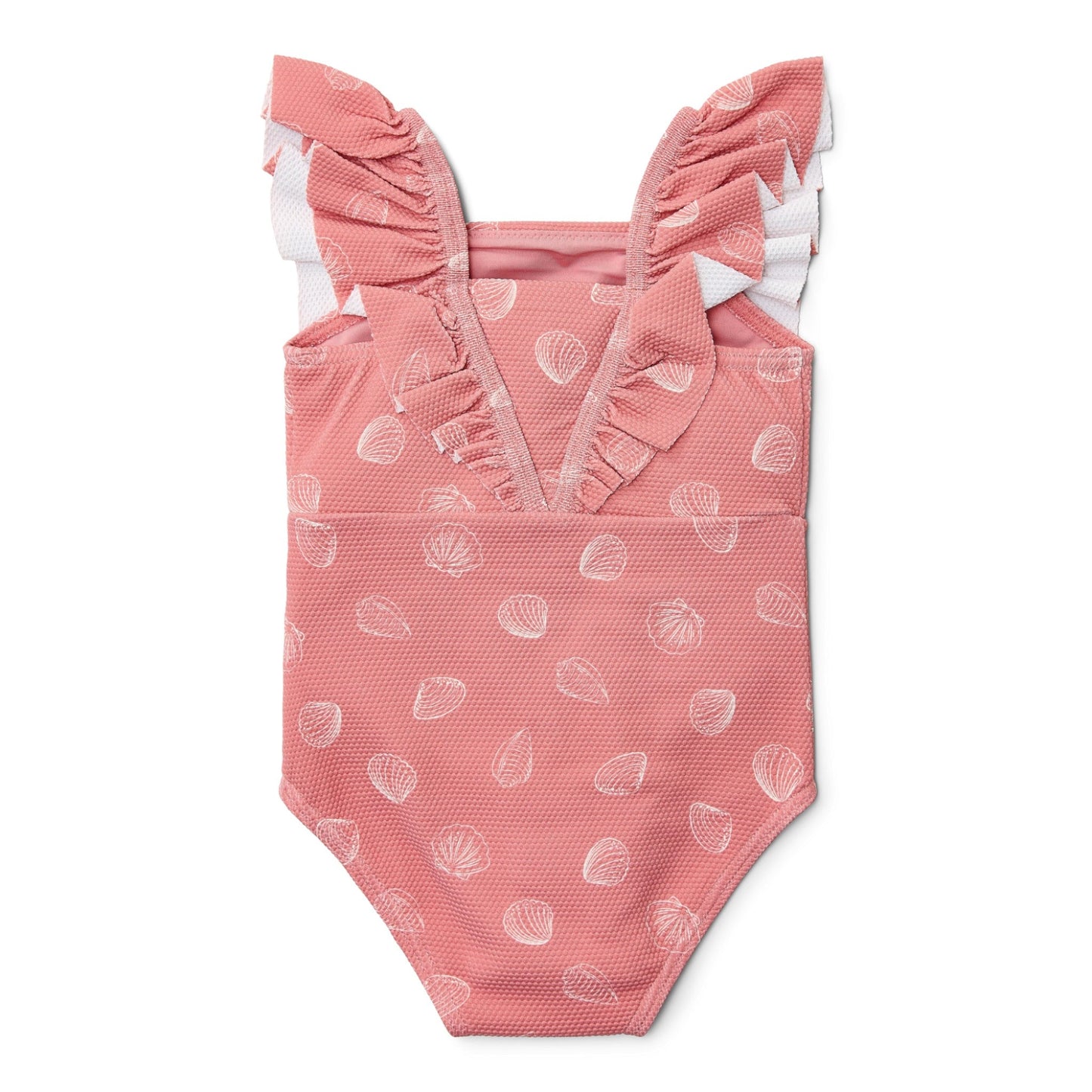 LITTLE DUTCH. Ολόσωμο μαγιό με βολάν Ocean Treasures Pink - Νο 74/80