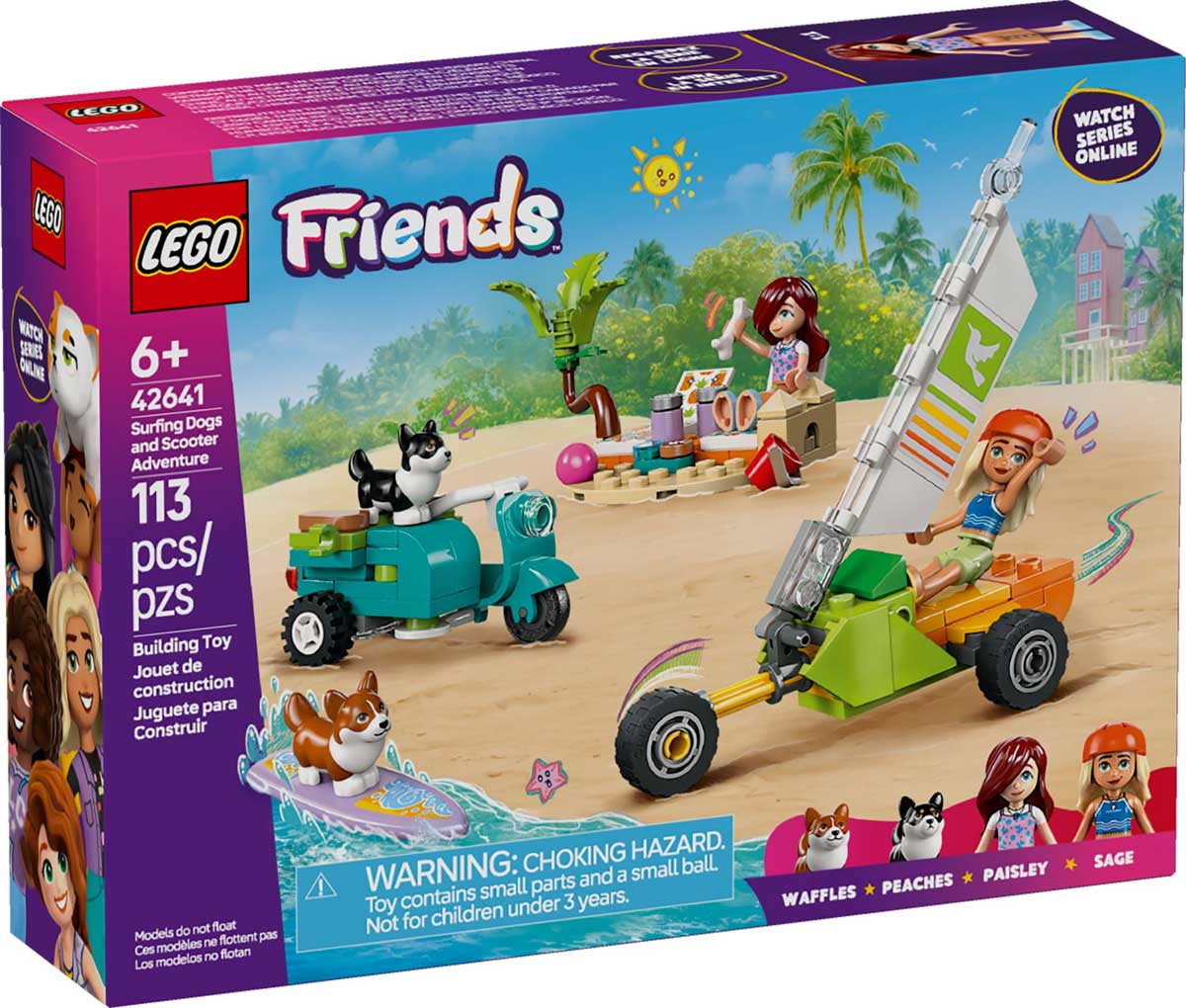 LEGO 42641 - LEGO FRIENDS - Surfing Dogs and Scooter Adventure