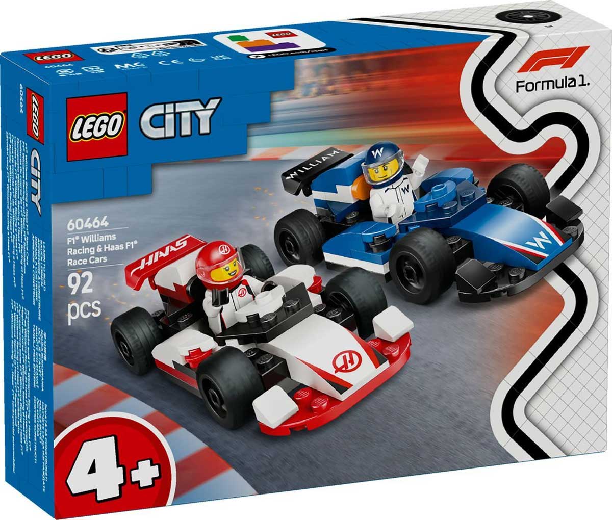 LEGO 60464 - LEGO CITY - F1® Williams Racing & Haas F1® Race Cars
