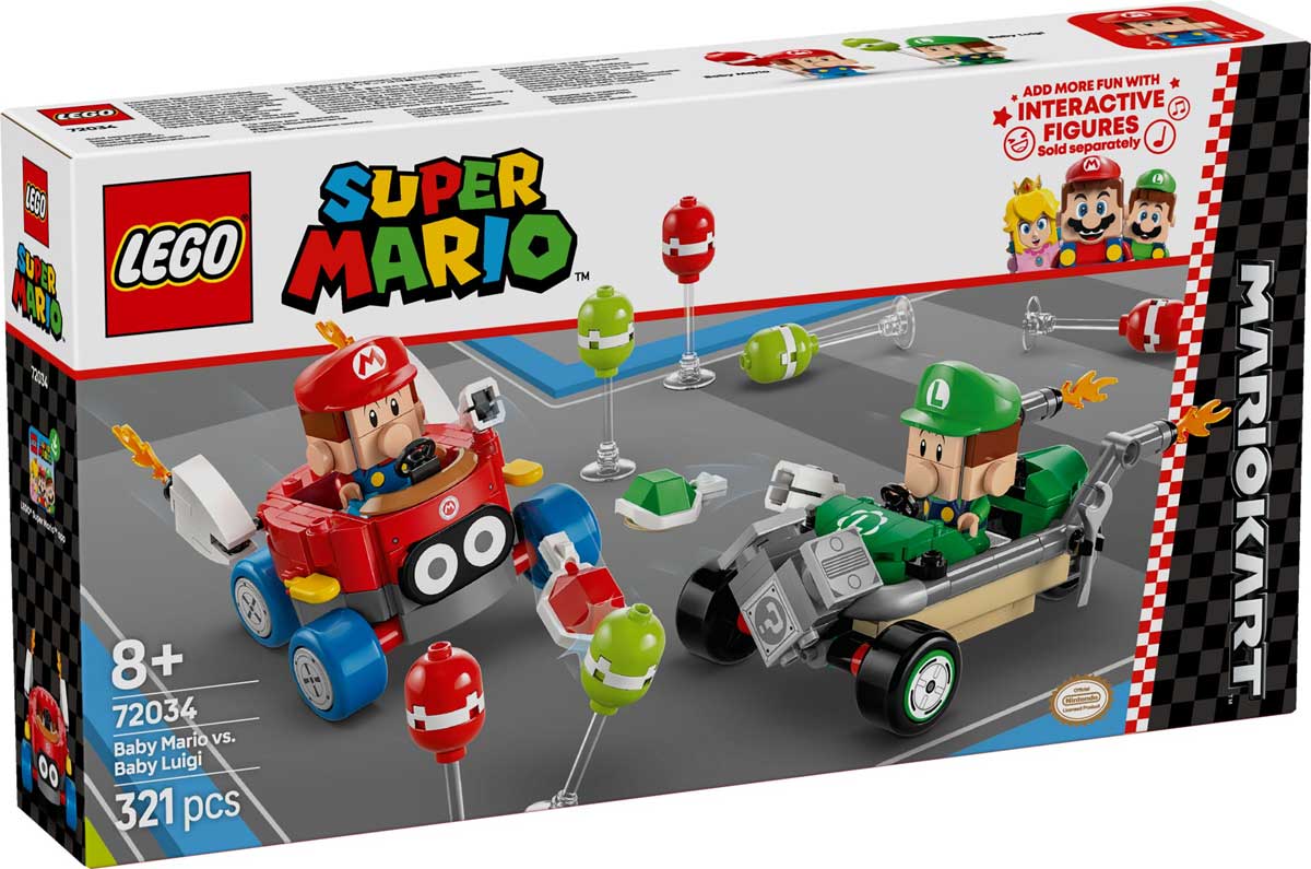LEGO 72034 - LEGO SUPER MARIO - Mario Kart™, Baby Mario vs. Baby Luigi