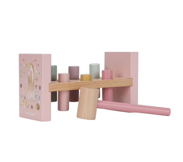Little Dutch Ξύλινο παιχνίδι αντιστοίχισης με σφυρί Fairy Garden FSC LD7346
