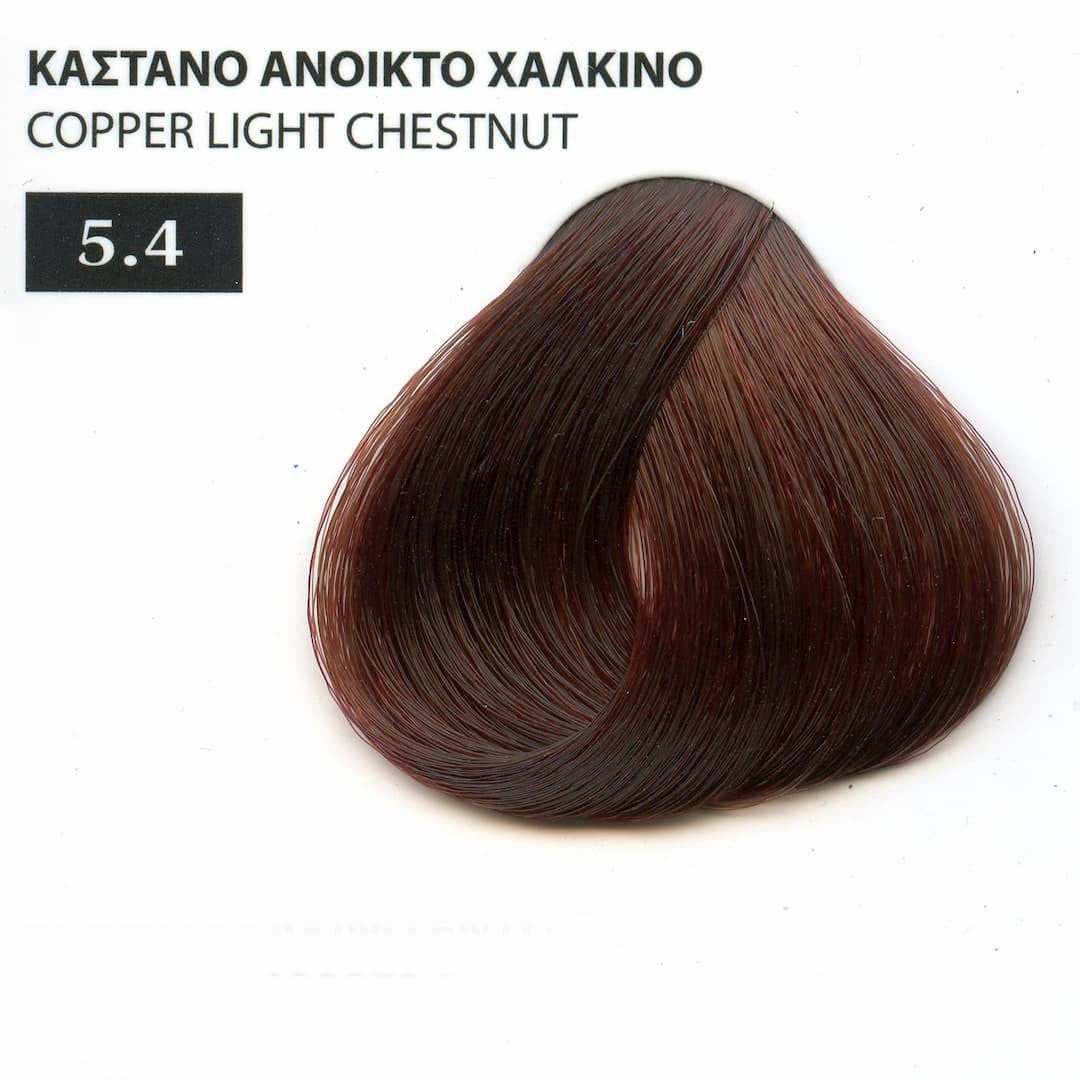 Exclusive Βαφή Μαλλιών της Mediterranean Cosmetics με Βιολογικό Λάδι Ελλιάς σε Σωληνάριο, 100ml 5.4 Mediterranean Cosmetics