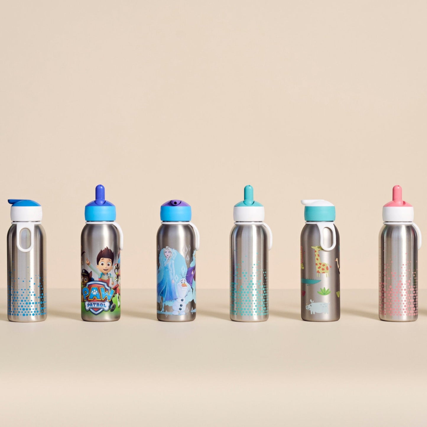 LITTLE DUTCH. Ανοξείδωτο μπουκάλι - θερμός flip-up campus 350 ml - Forest Friends