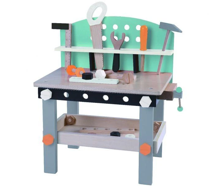 Gerardos Toys Ξύλινος πάγκος εργασίας με 32 εργαλεία & αξεσουάρ GT61150