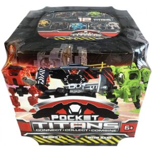 Απλά παιχνίδια Ρομπότ Pocket Titans με αξεσουάρ και αυτο συναρμολόγηση Arena 1888