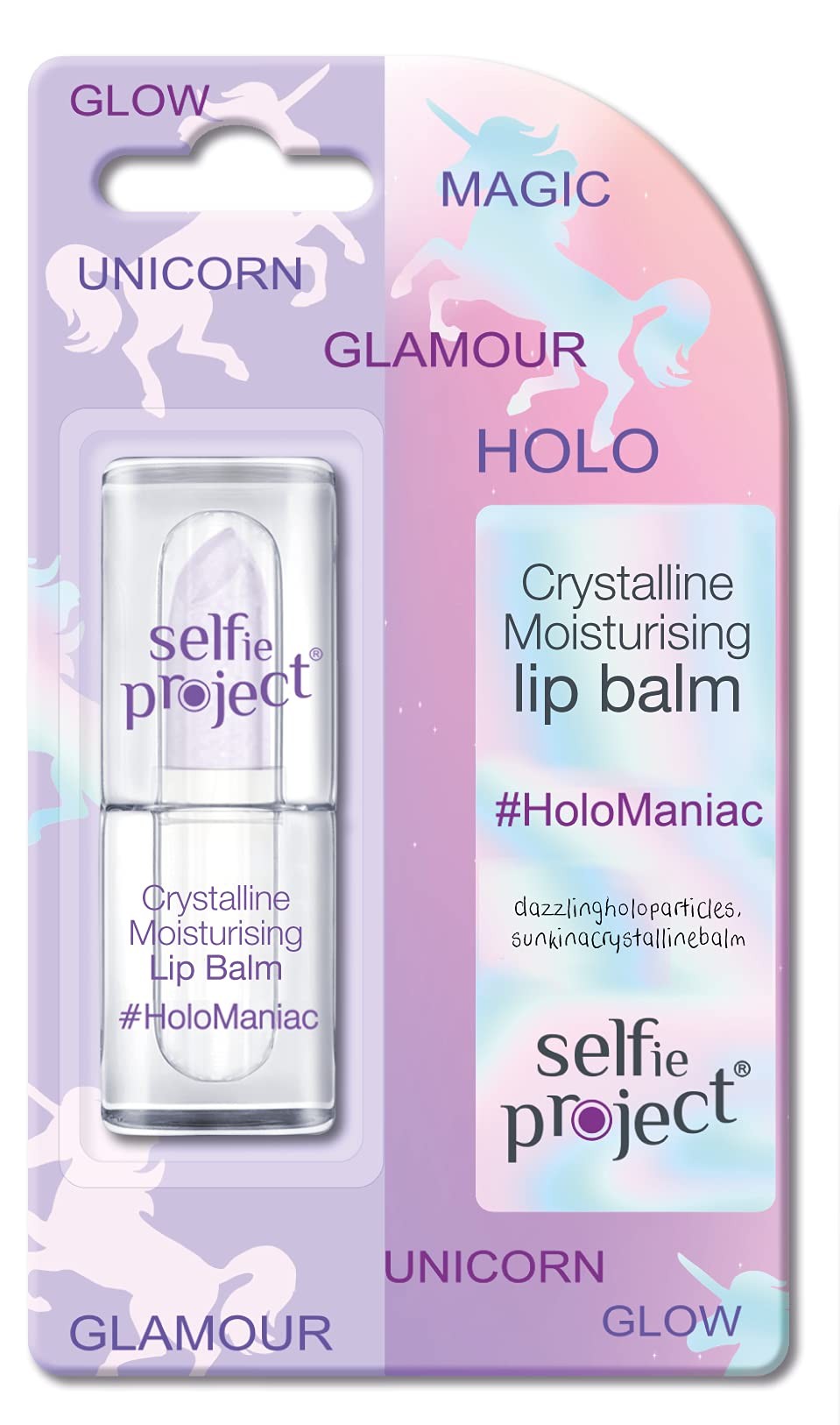 Selfie Project Crystalline Moisturising Lip Balm HoloManiac, 3.5 ml Selfie Project