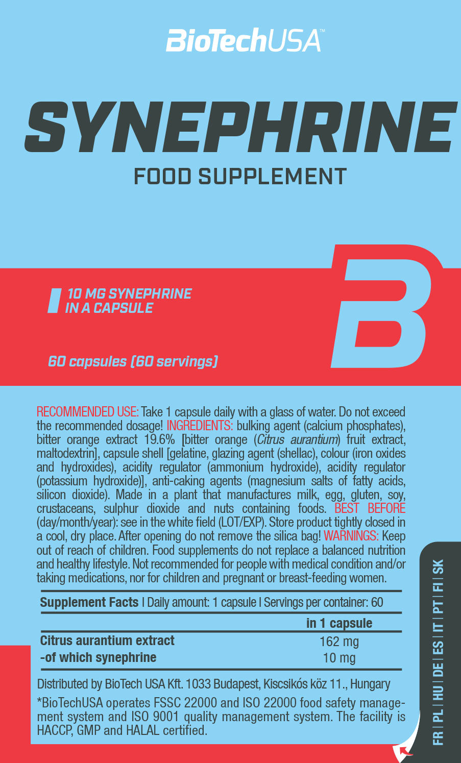 BioTechUSA Synephrine (60 Caps)