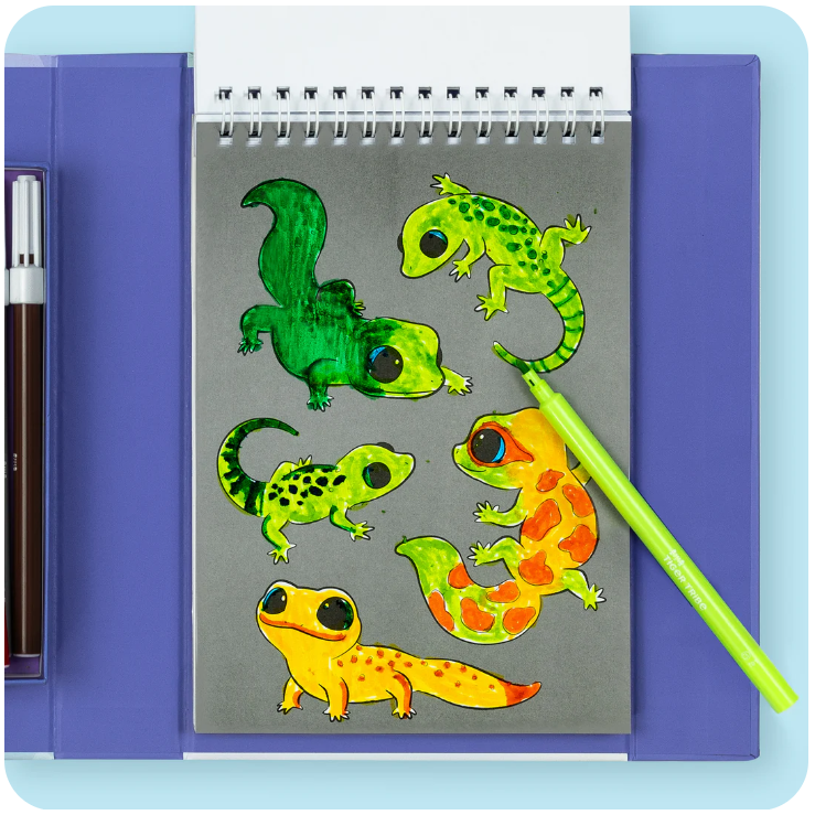 Tiger Tribe Colouring Set - Baby Animals BER-3760281