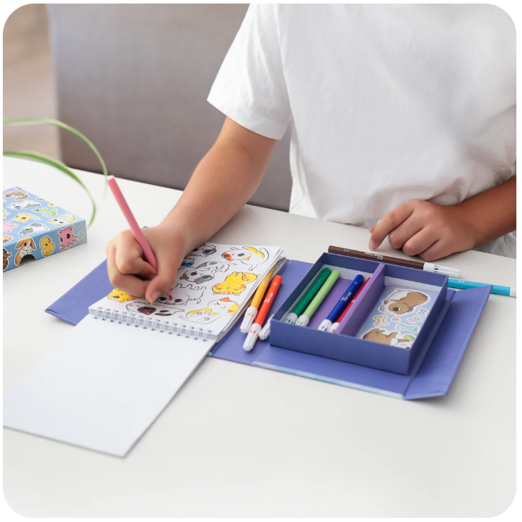 Tiger Tribe Colouring Set - Baby Animals BER-3760281