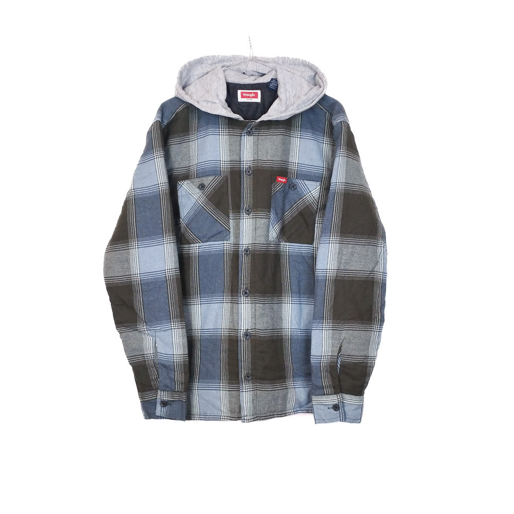VIN-OUTW-32265 Vintage overshirt πανωφόρι καρό Wrangler S