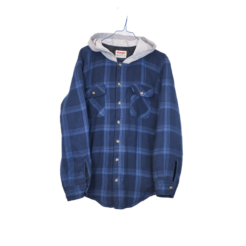 VIN-OUTW-32266 Vintage overshirt πανωφόρι καρό Wrangler S