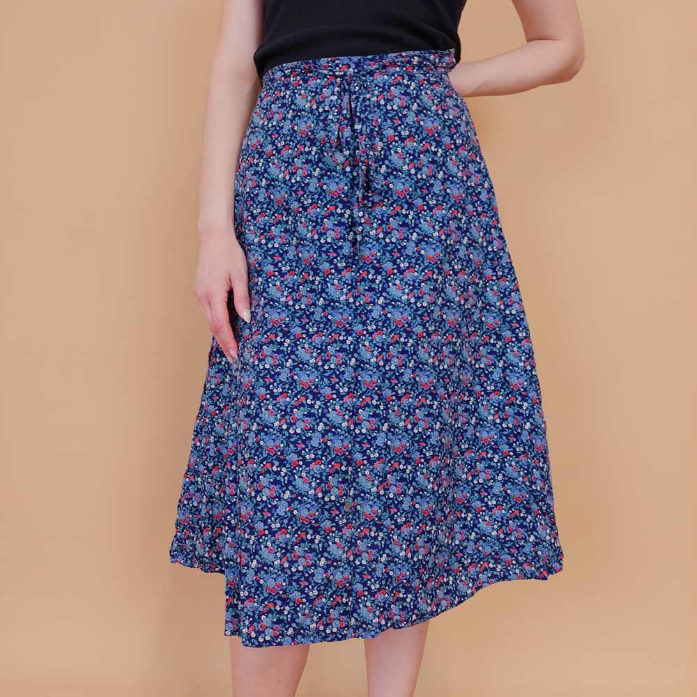 VIN-SKI-31376 Vintage φούστα floral S