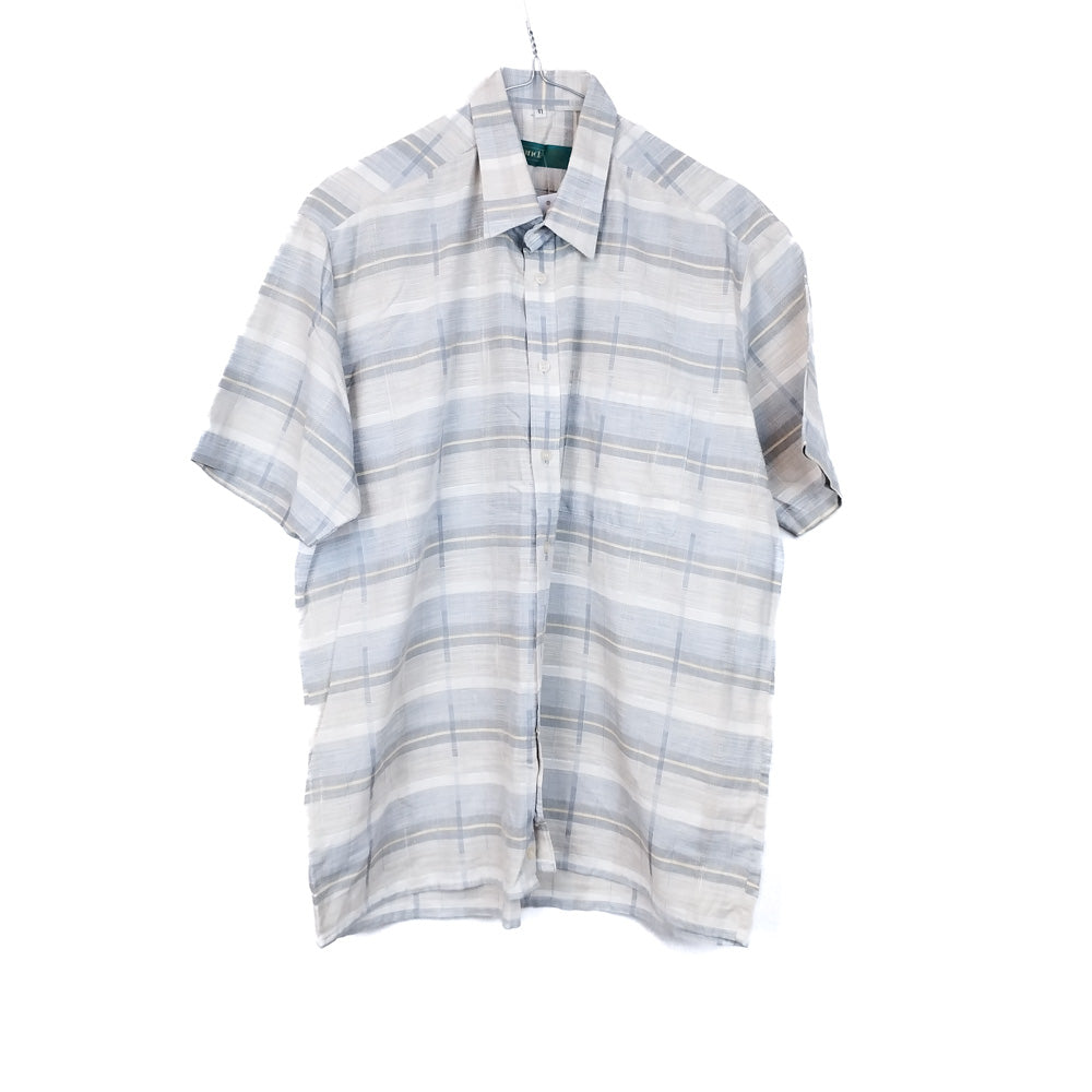 VIN-SHI-31903 Vintage πουκάμισο βαμβακερό καρό Μ