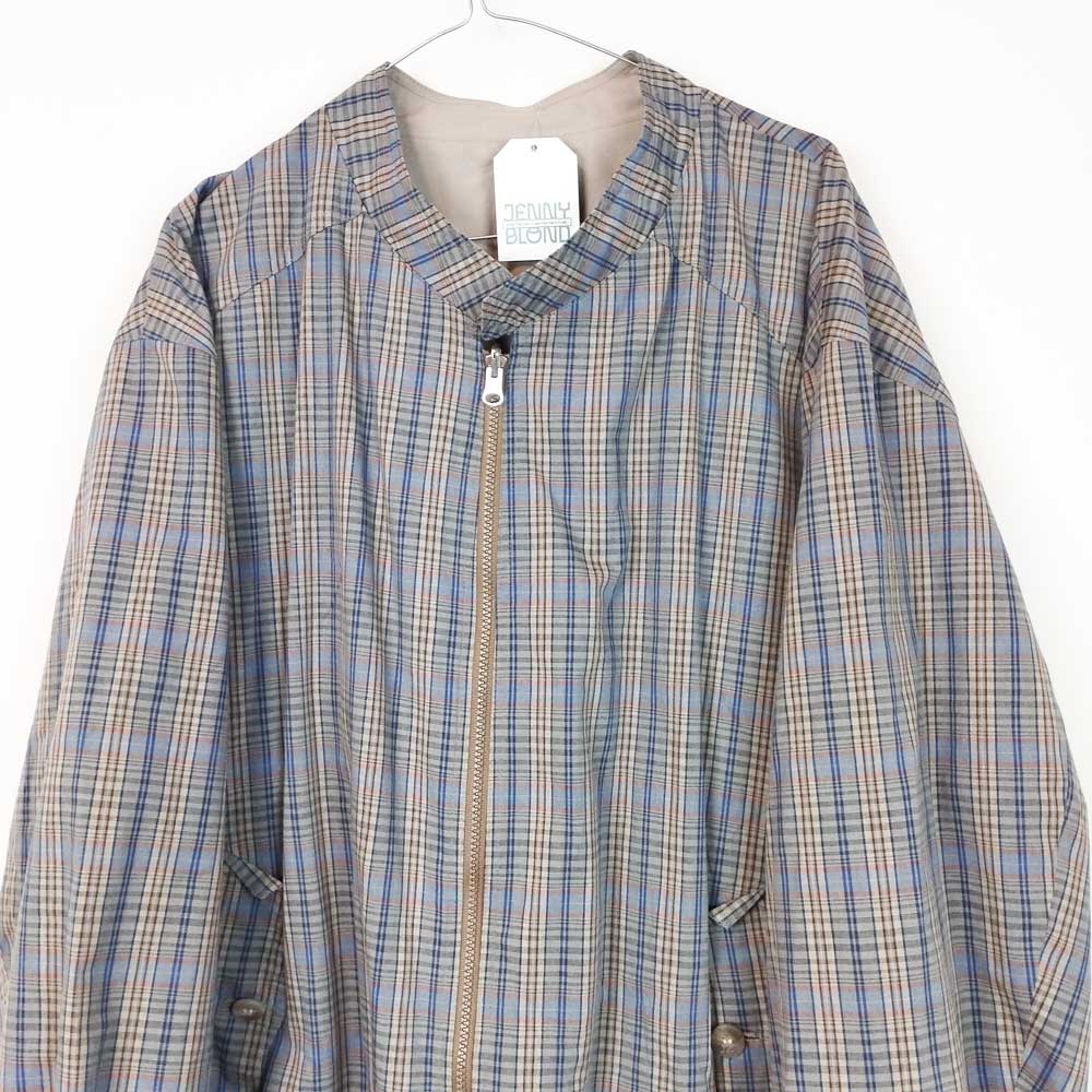 VIN-OUTW-26573 Vintage μπουφάν καρό L-XL