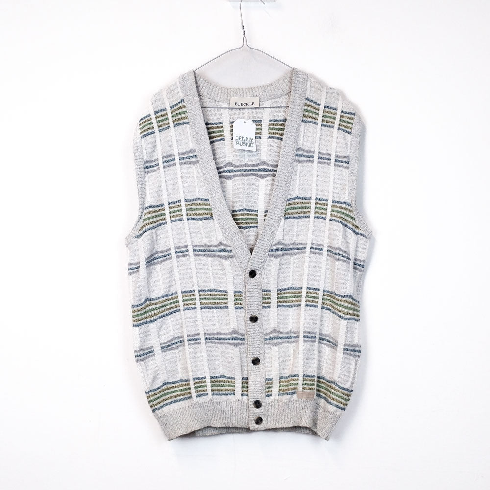 VIN-KNIT-33133 Vintage πλεκτό γιλέκο unisex XL