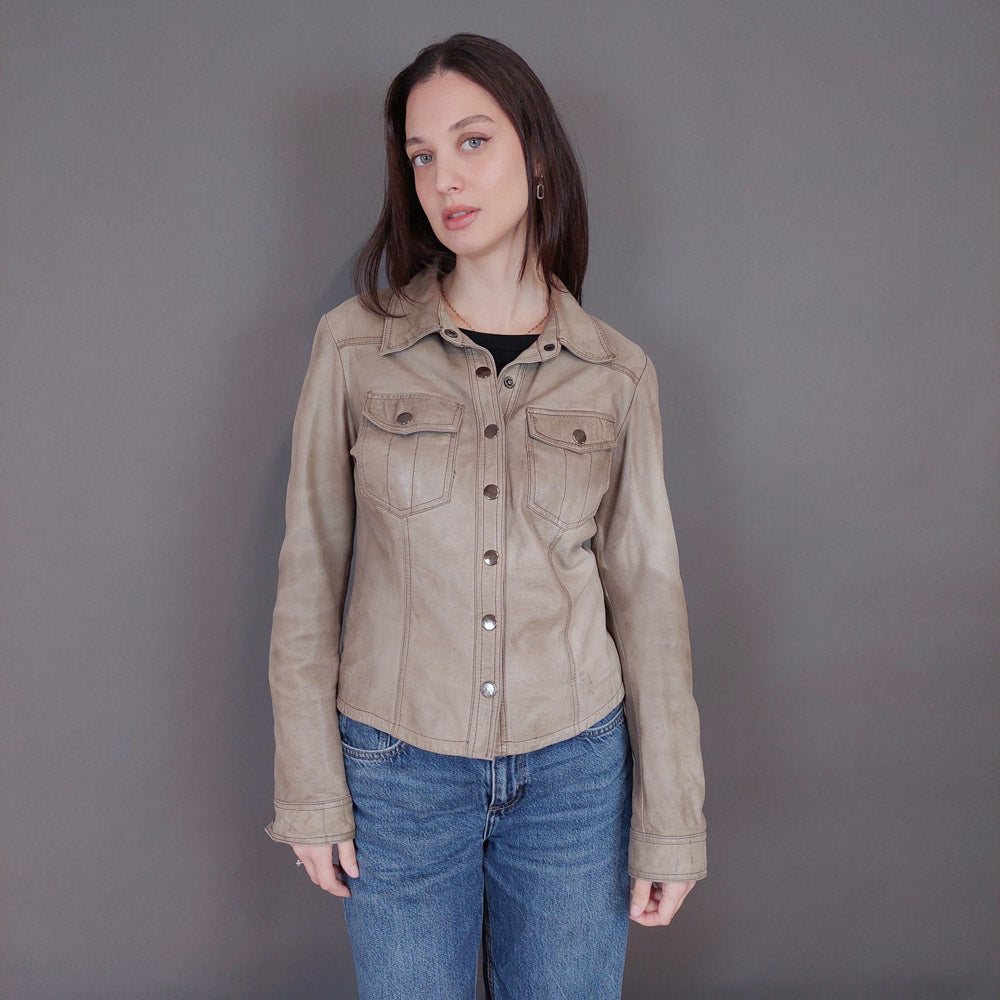 VIN-OUTW-33346 Vintage δερμάτινο jacket S