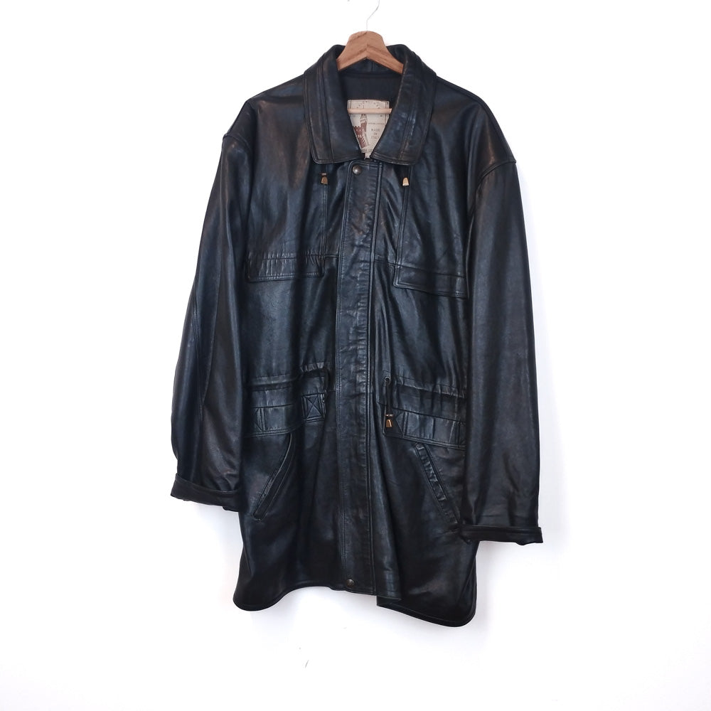 VIN-OUTW-32478 Vintage δερμάτινο jacket XL
