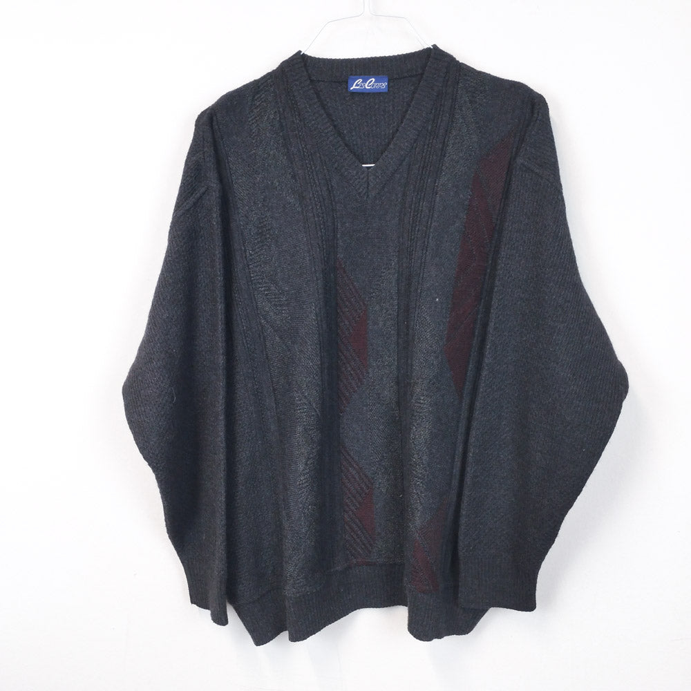 VIN-KNIT-29677 Vintage πλεκτή μπλούζα L