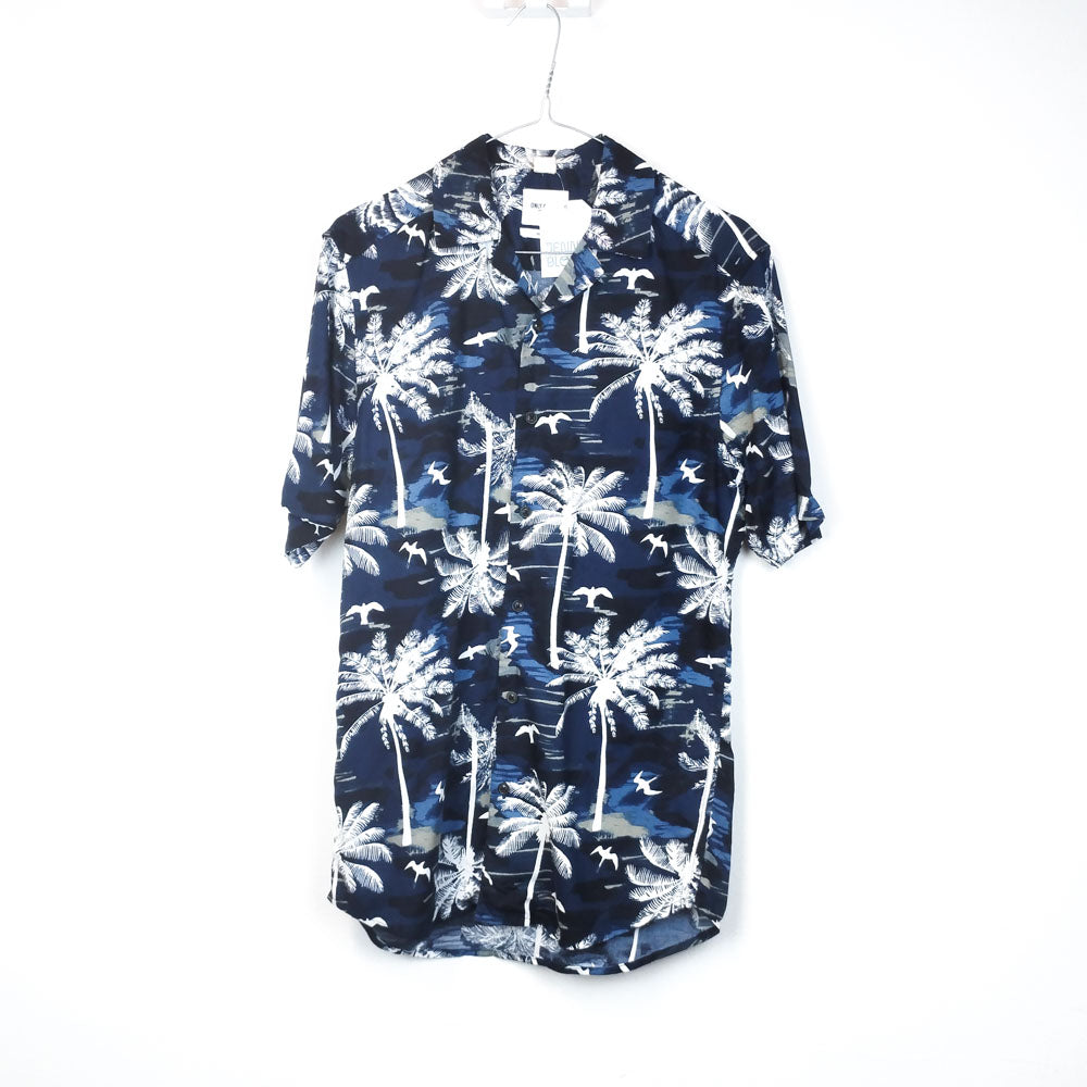 VIN-SHI-31509 Vintage πουκάμισο Hawaiian print XS