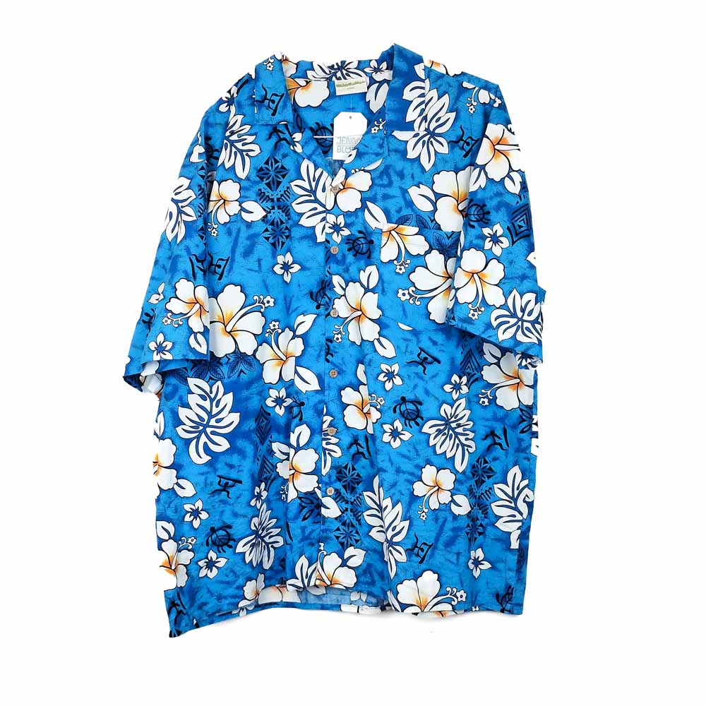 VIN-SHI-31745 Vintage πουκάμισο hawaiian print 3XL