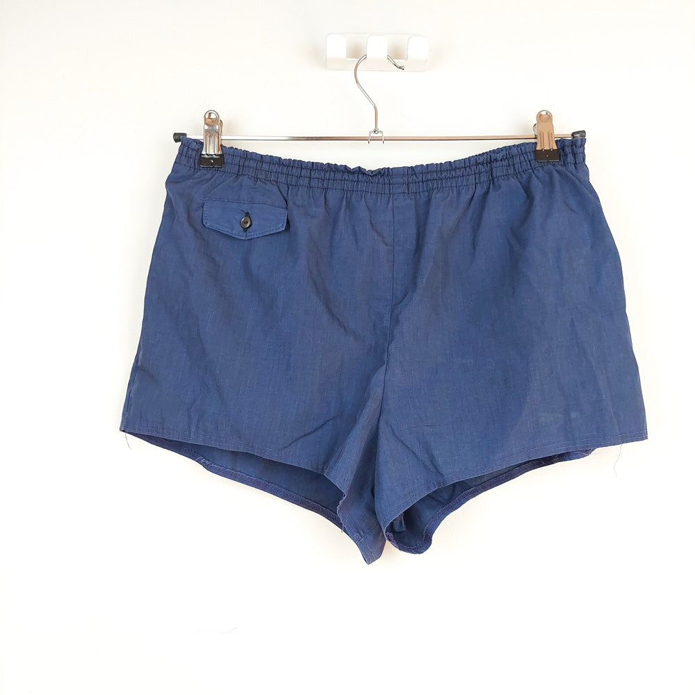 VIN-TR-27907 Vintage shorts μπλε Μ-L